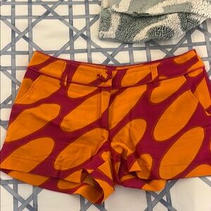 Marimeko for H & M - Vibrant Orange and Pink Women's Shorts